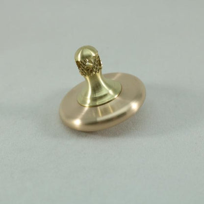 M3 - Brushed Phosphor Bronze and Brass Spinning Top Super Grip - Kemner Design