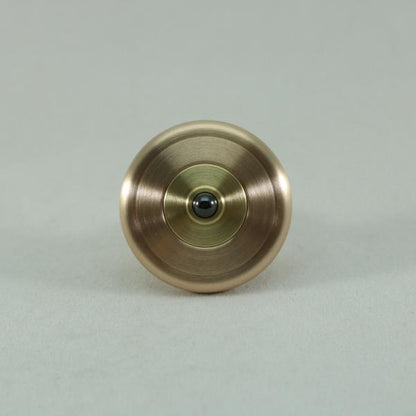 M3 - Brushed Phosphor Bronze and Brass Spinning Top Super Grip - Kemner Design