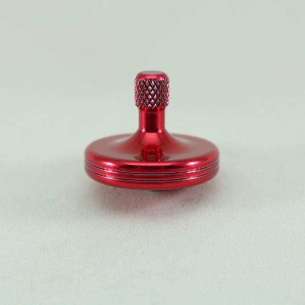 Metal Spinning Top by Kemner Design - Candy Red Aluminum
