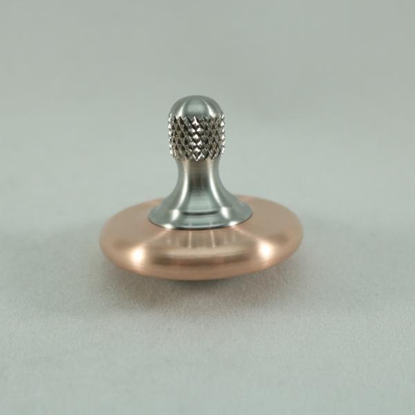 Focus on the knurled stainless steel stem of this beautiful M3 in brushed copper and stainless steel