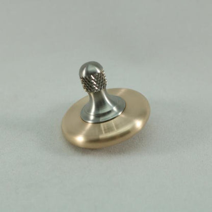 M3 - Brushed Phosphor Bronze and Titanium Spinning Top Knurled - Kemner Design