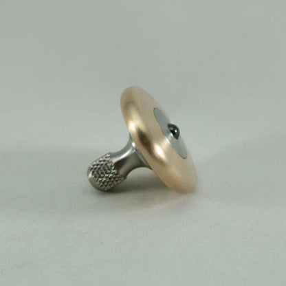 M3 - Brushed Phosphor Bronze and Titanium Spinning Top Knurled - Kemner Design
