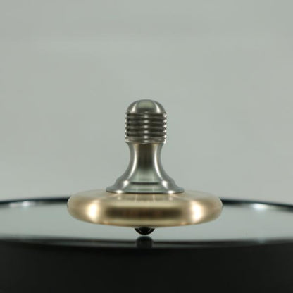 M3 - Brushed Phosphor Bronze and Titanium Spinning Top Knurled - Kemner Design