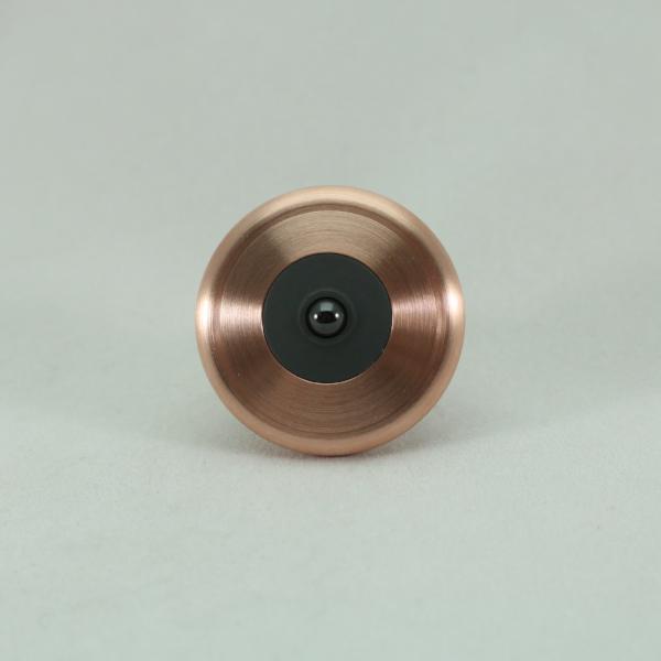 This M3 spinning top in brushed copper and blacked out stainless steel would make an excellent addition to any top collection 