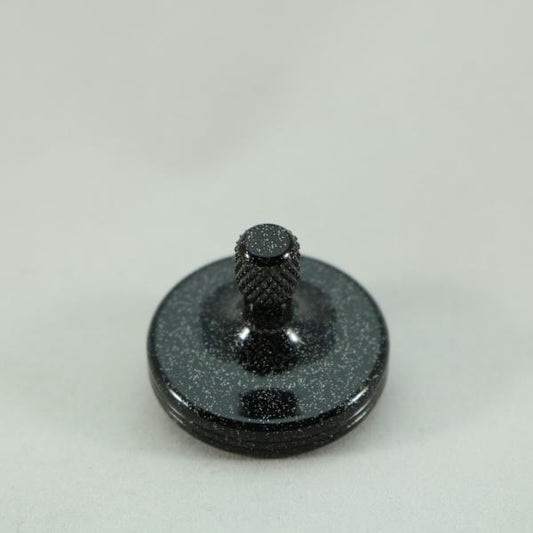 S2 - Black Stardust Aluminum Spinning Top - Kemner Design