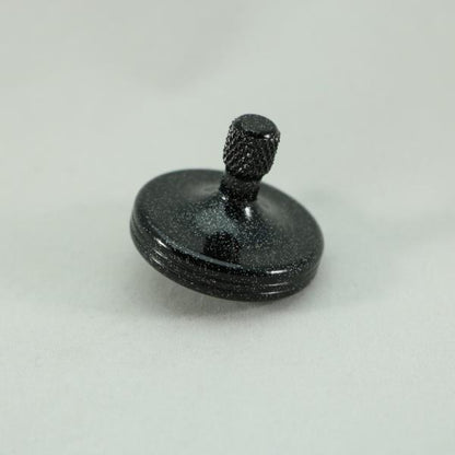 S2 - Black Stardust Aluminum Spinning Top - Kemner Design