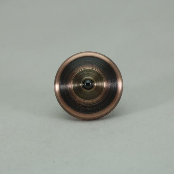 M3 -Antique Copper & Phosphor Bronze Spinning Top #1