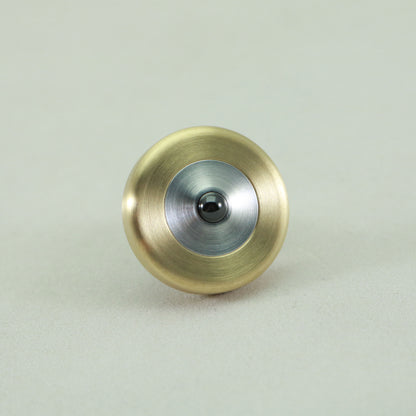 Bearing view of the Dynamini by Kemner Design in Brass and Aluminum 