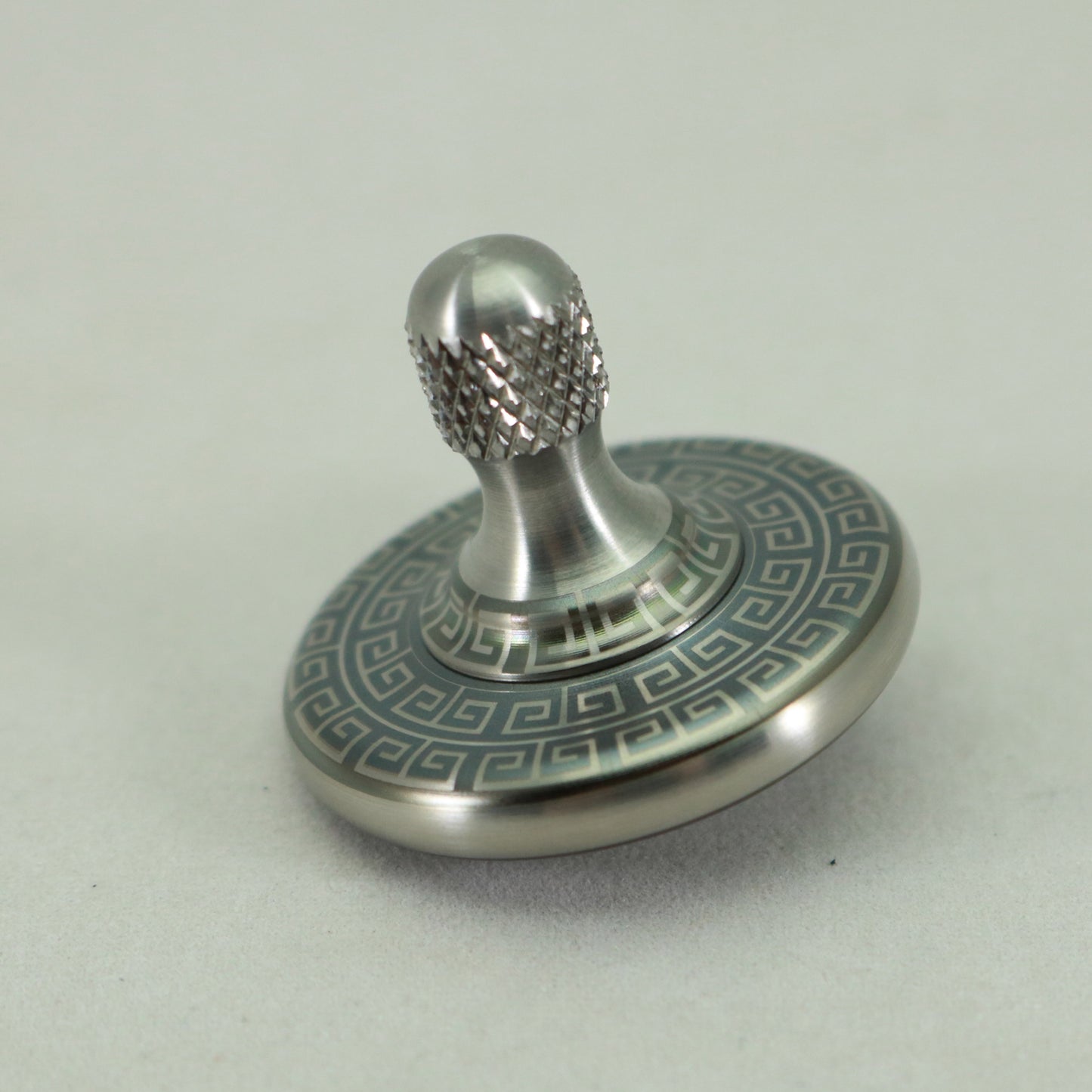 M3 - Laser Etched Aztec Design Stainless Steel Spinning Top