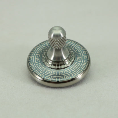 M3 - Laser Etched Aztec Design Stainless Steel Spinning Top