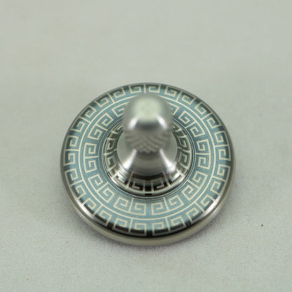M3 - Laser Etched Aztec Design Stainless Steel Spinning Top