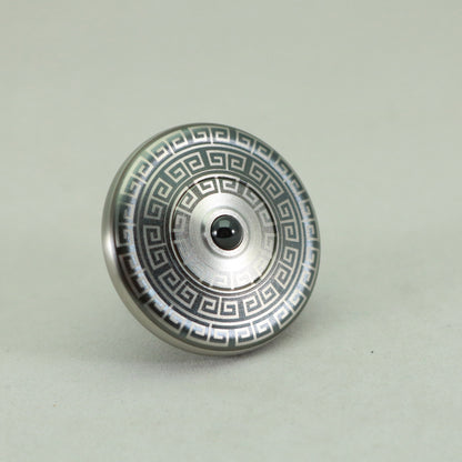 M3 - Laser Etched Aztec Design Stainless Steel Spinning Top