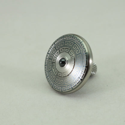 M3 - Laser Etched Aztec Design Stainless Steel Spinning Top