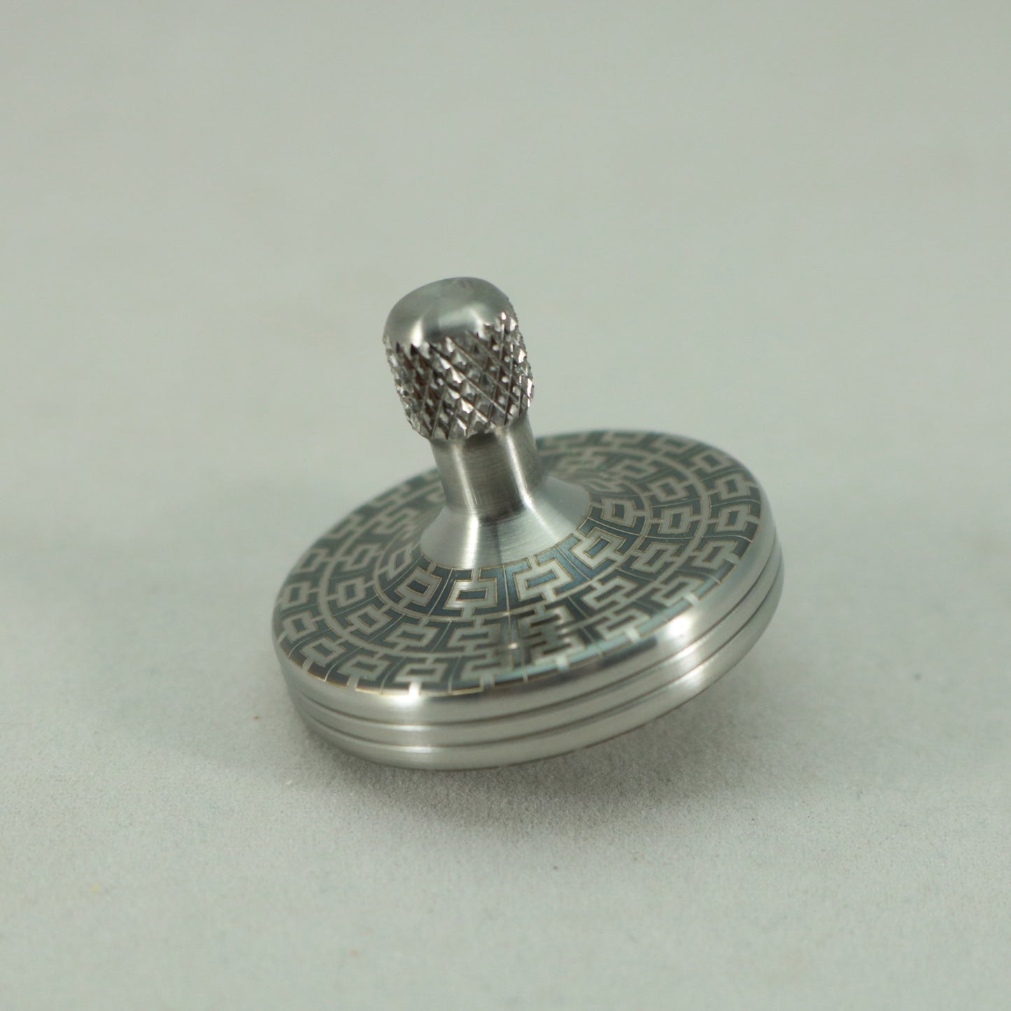 S2- Laser Etched I-Beam Pattern Stainless Steel Spinning Top