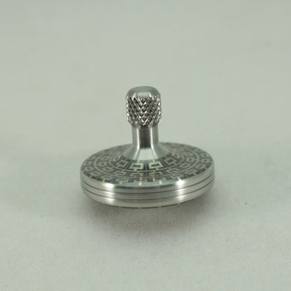 S2- Laser Etched I-Beam Pattern Stainless Steel Spinning Top