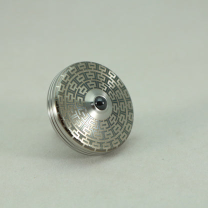 S2- Laser Etched I-Beam Pattern Stainless Steel Spinning Top
