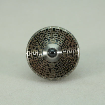 S2- Laser Etched I-Beam Pattern Stainless Steel Spinning Top