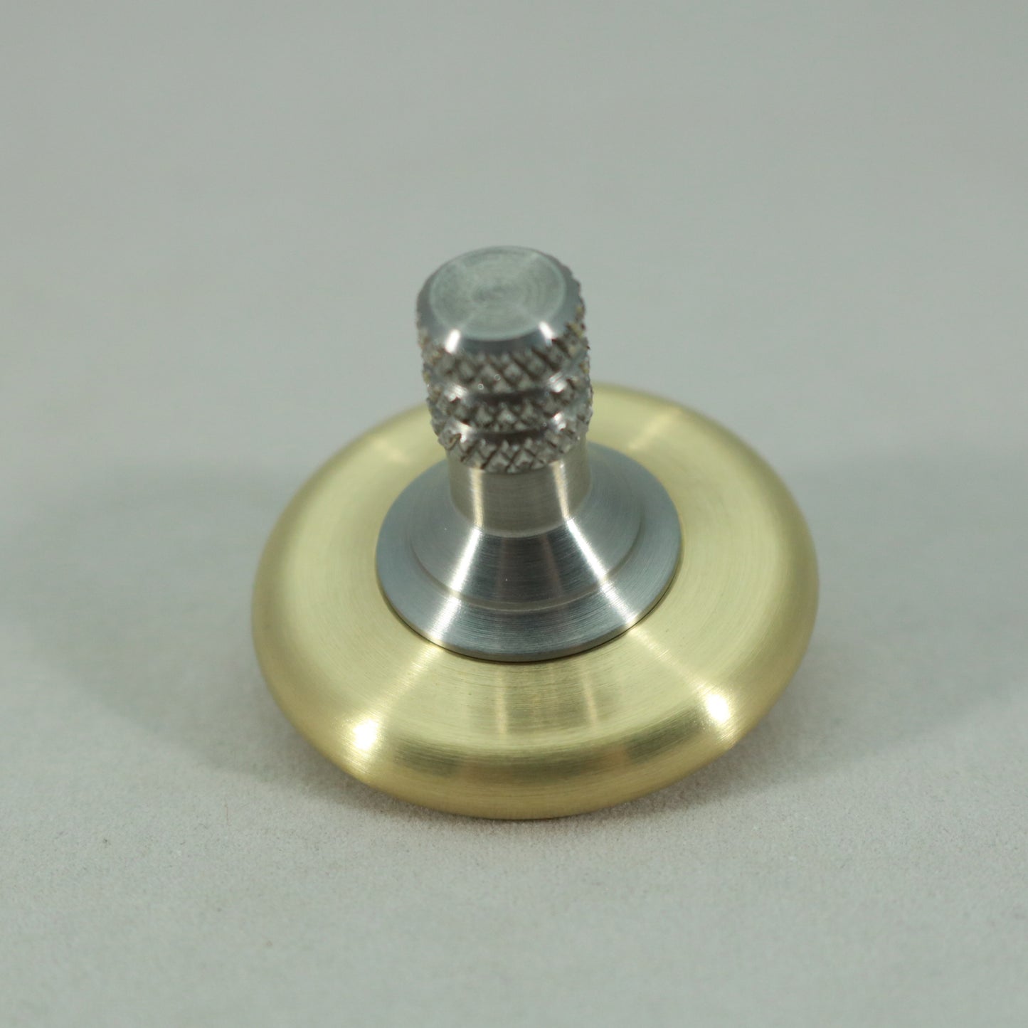 M2S - Brushed Brass and Stainless Steel Spinning Top