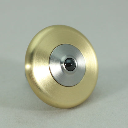 M2S - Brushed Brass and Stainless Steel Spinning Top