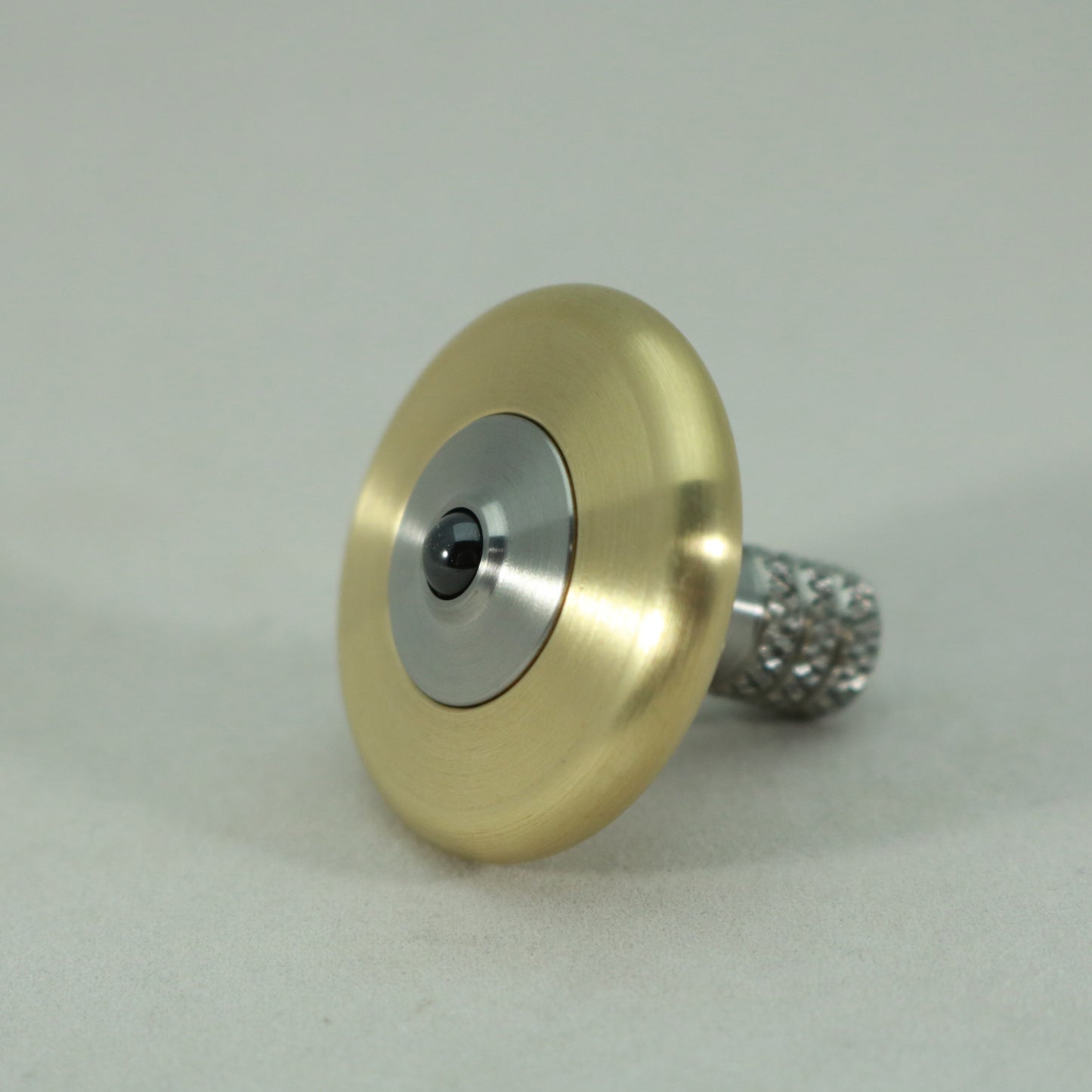 M2S - Brushed Brass and Stainless Steel Spinning Top