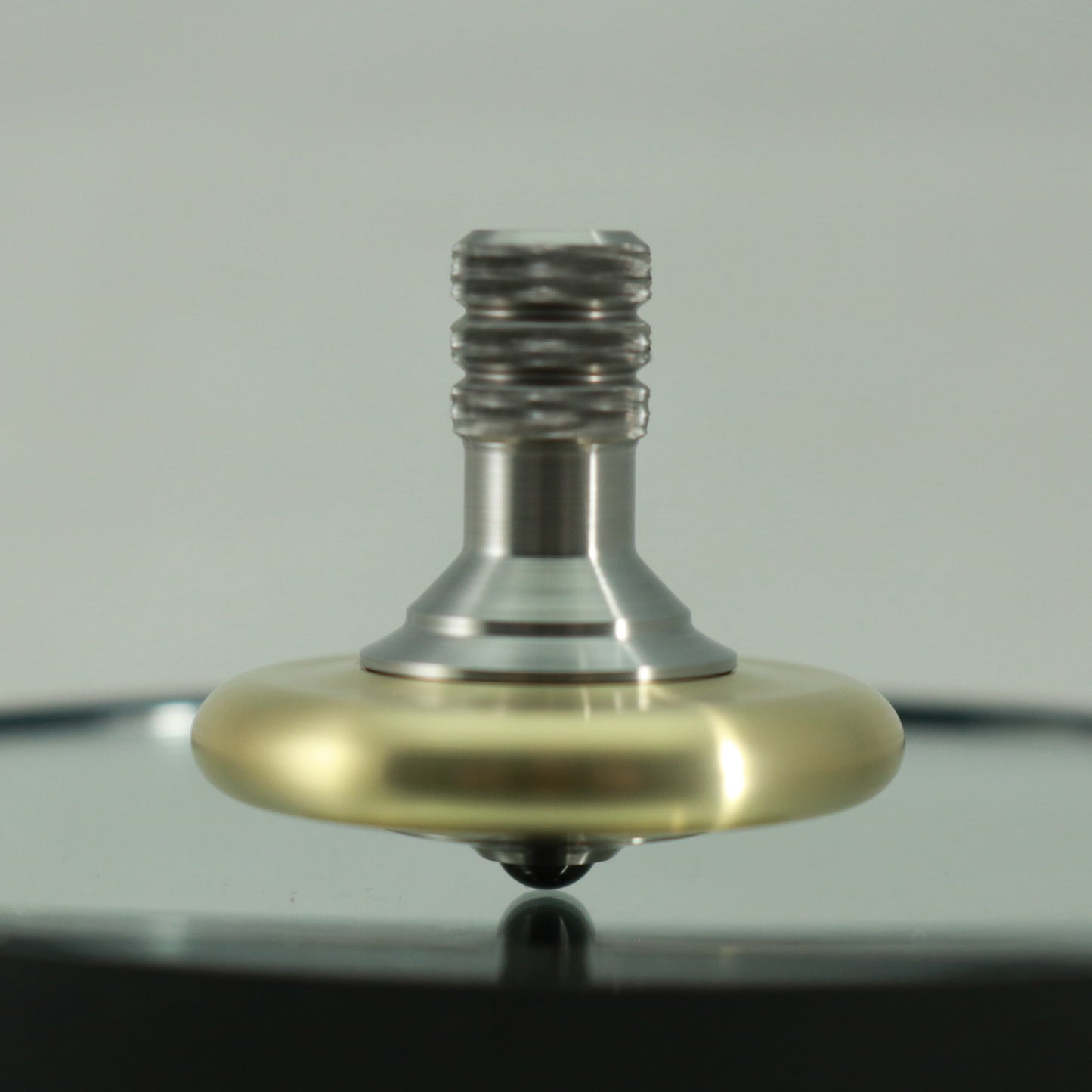 M2S - Brushed Brass and Stainless Steel Spinning Top