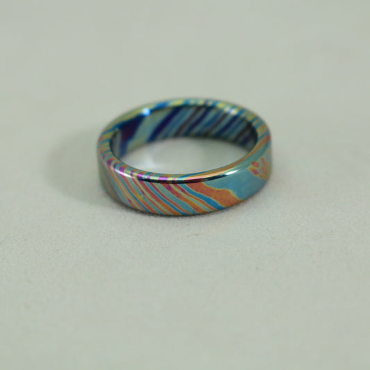 Kemner Design's 4 alloy TwisTi titanium ring fits a US size 7 1/4