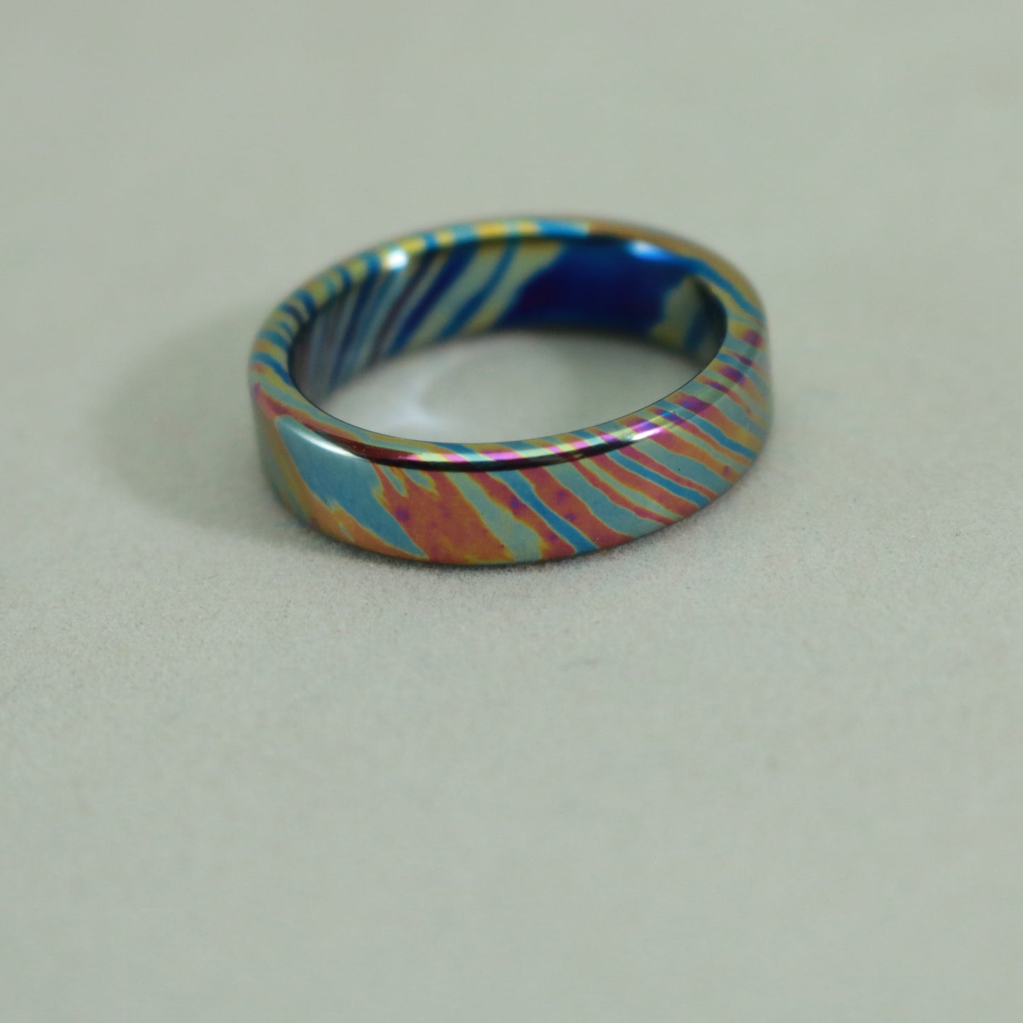 4 Alloy TwisTi Titanium Ring - size 7 1/4 (Light Colors)