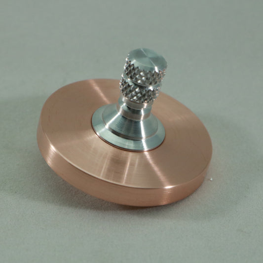 Brushed Copper Big Ring Two Step