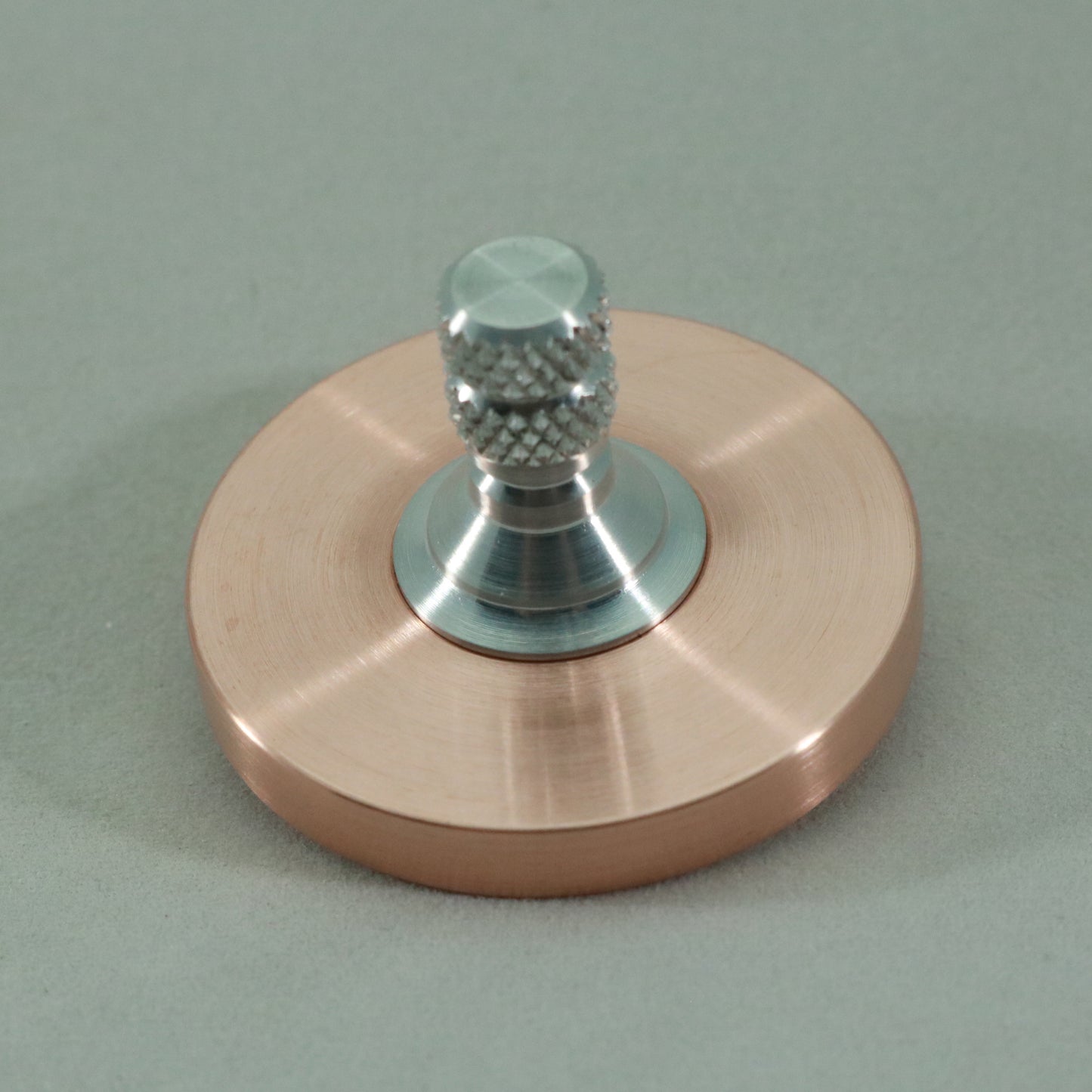 Brushed Copper Big Ring Two Step