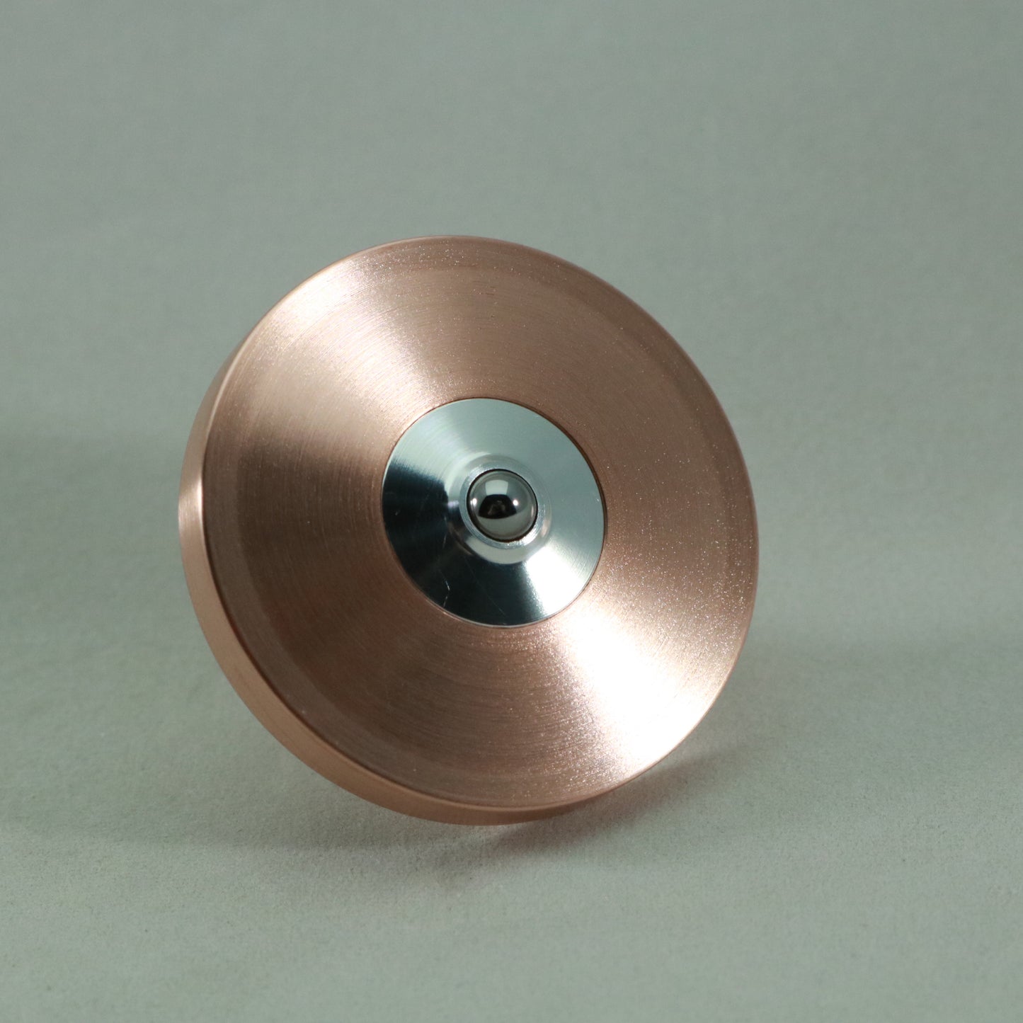 Brushed Copper Big Ring Two Step