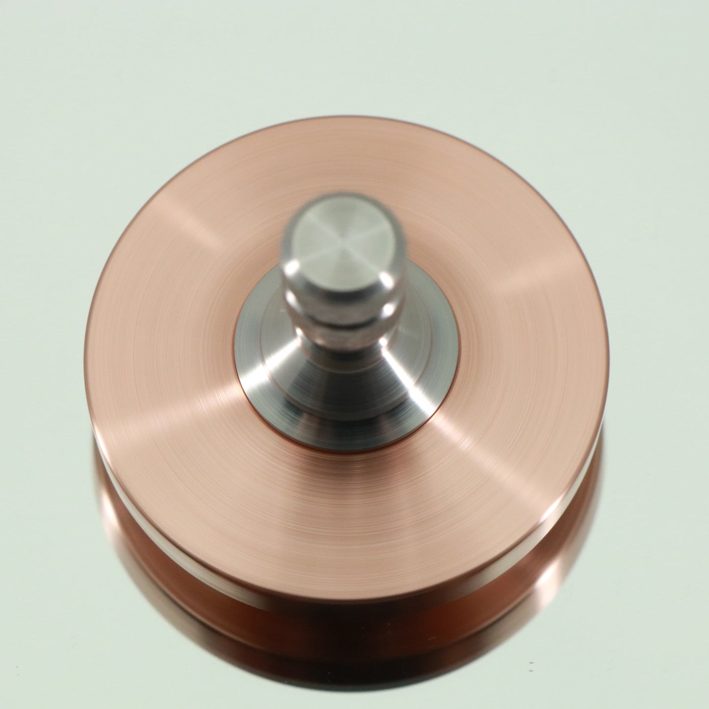 Brushed Copper Big Ring Two Step