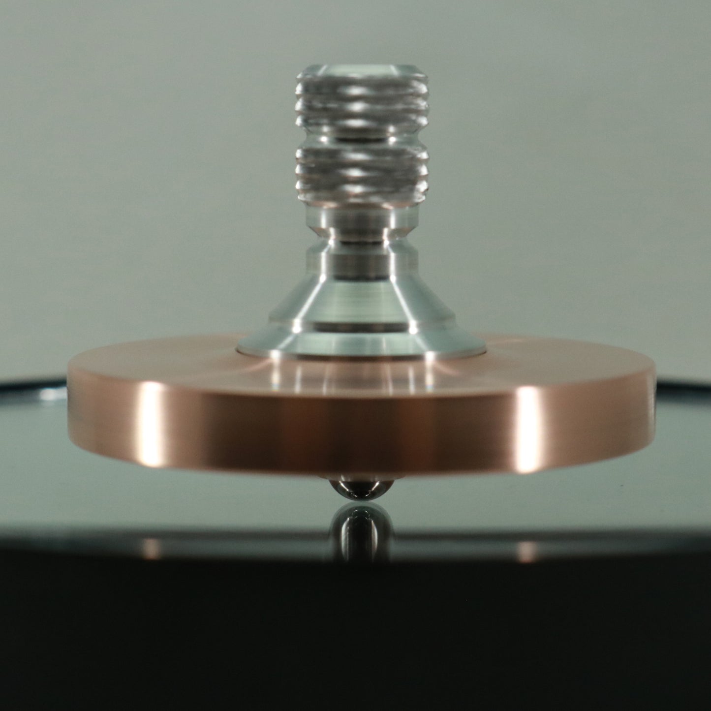 Brushed Copper Big Ring Two Step