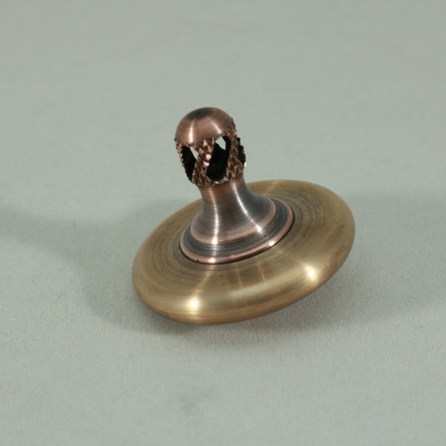 M3 - Antique Phosphor Bronze  & Copper Spinning Top #1