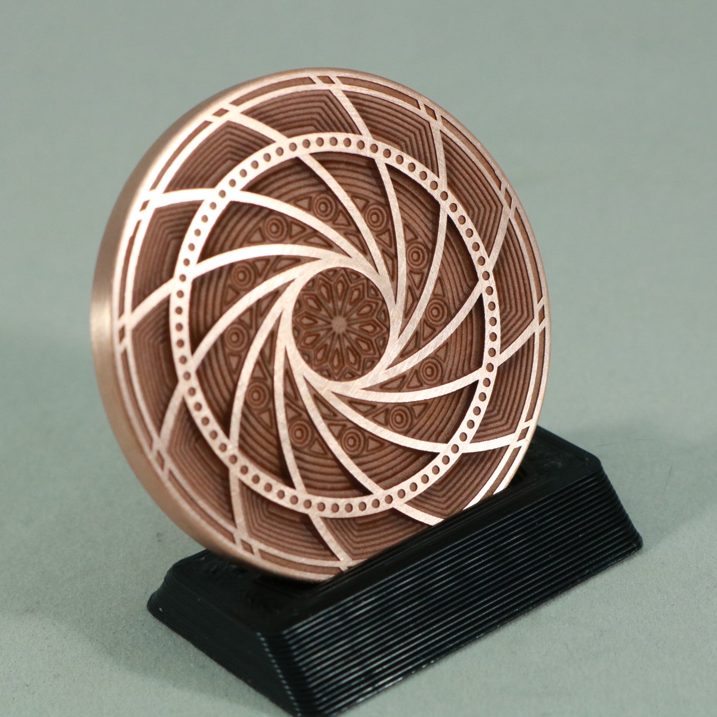 Mechanical Typhoon Spinning Coin - Ruby Bearing