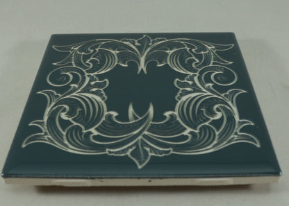 Laser Engraved Scrollwork - Charcoal