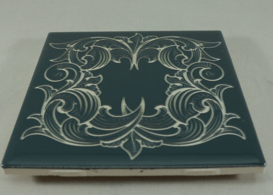 Laser Engraved Scrollwork - Charcoal