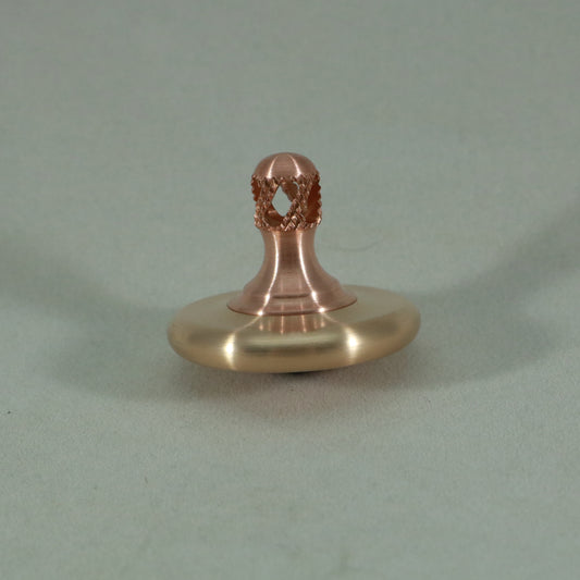M3 - Brushed Phosphor Bronze and Copper Spinning Top Super Grip