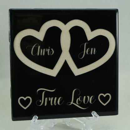 True Love - Laser Engraved Ceramic Tile