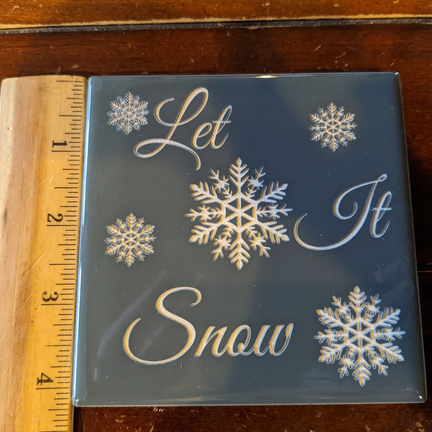 Ceramic Tile - Let it Snow Charcoal