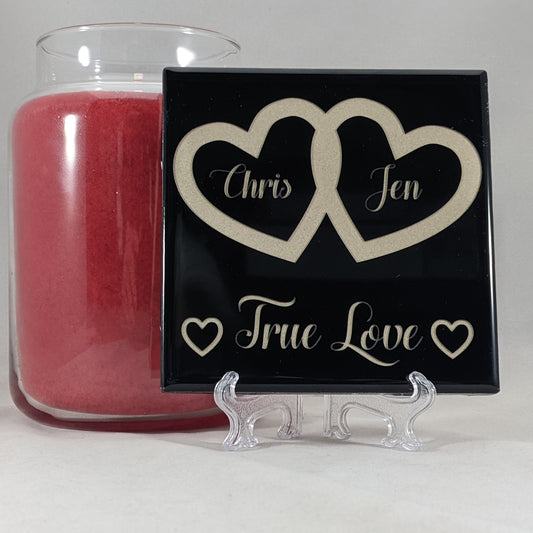 True Love - Laser Engraved Ceramic Tile